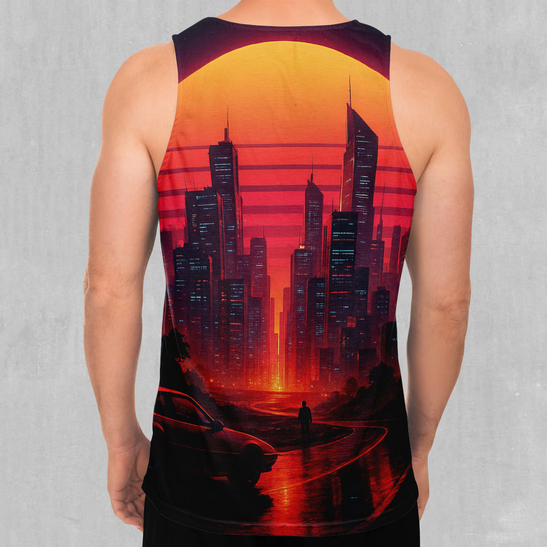 Neon Sunrise Men's Tank Top