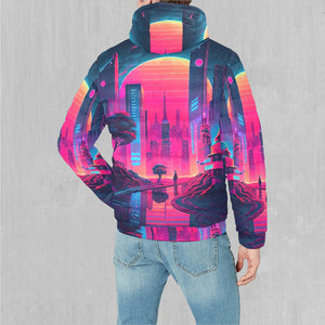 Neon Sunrise Puffer Jacket