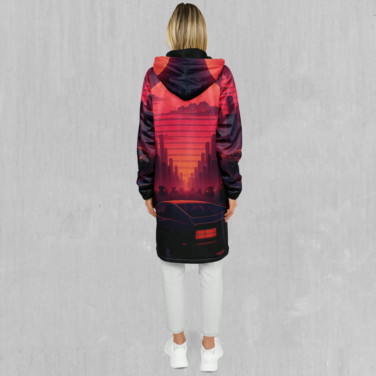 Nightfall Zip Up Cloak (Black Fur)