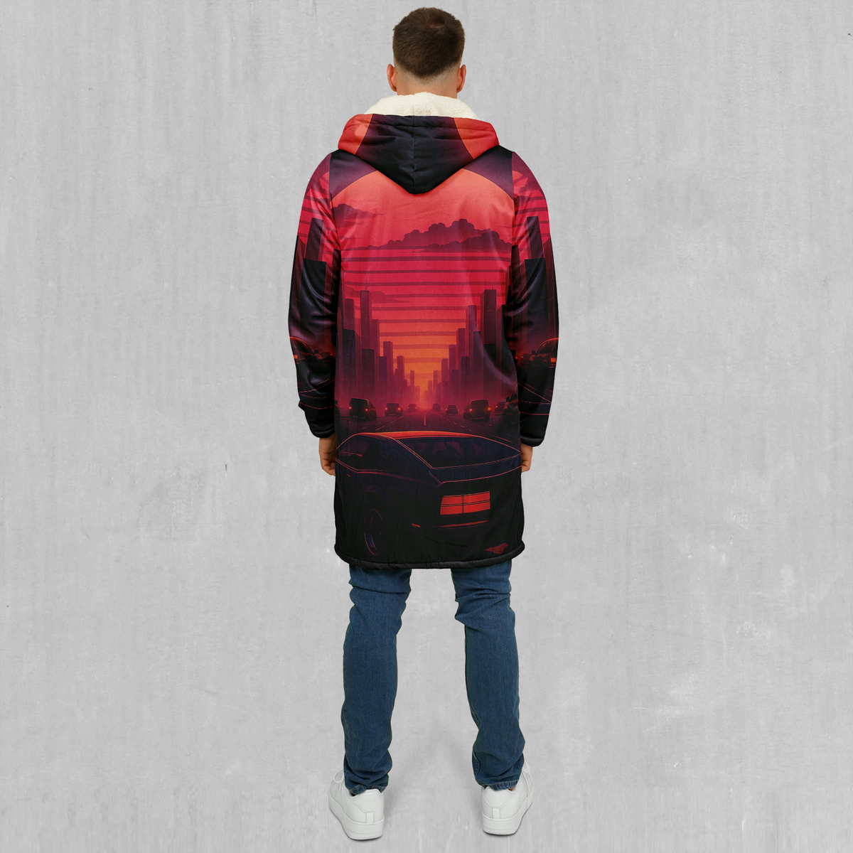 Nightfall Zip Up Cloak (White Fur)