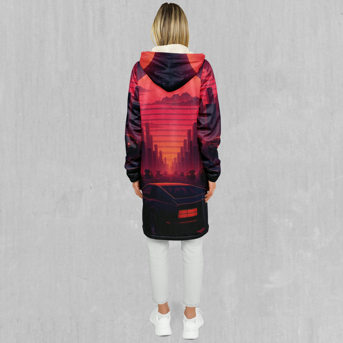 Nightfall Zip Up Cloak (White Fur)