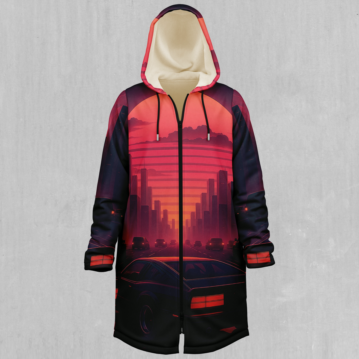 Nightfall Zip Up Cloak (White Fur)