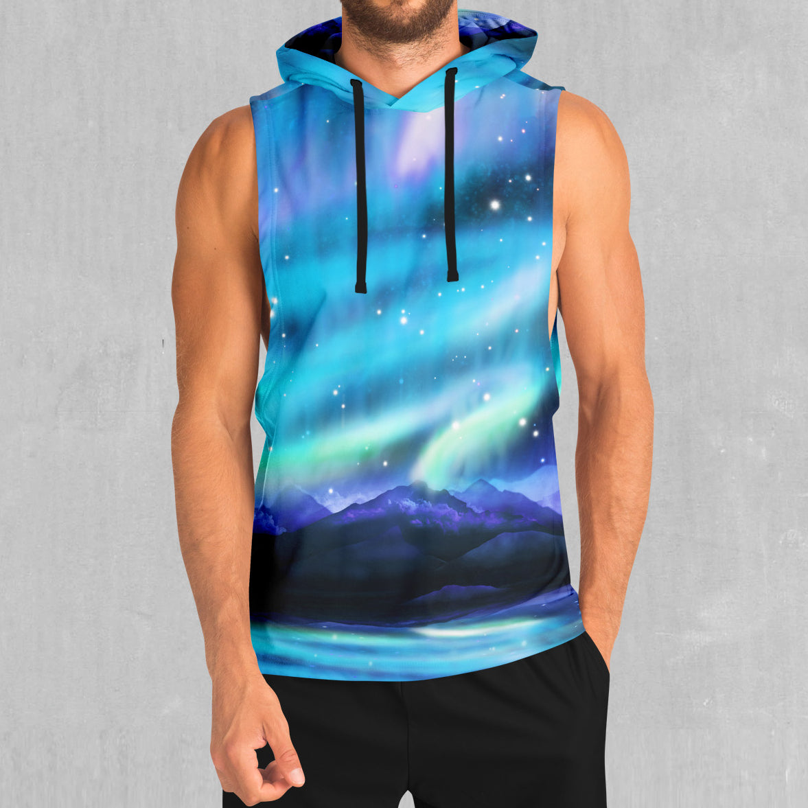Northern Lights Sleeveless Hoodie