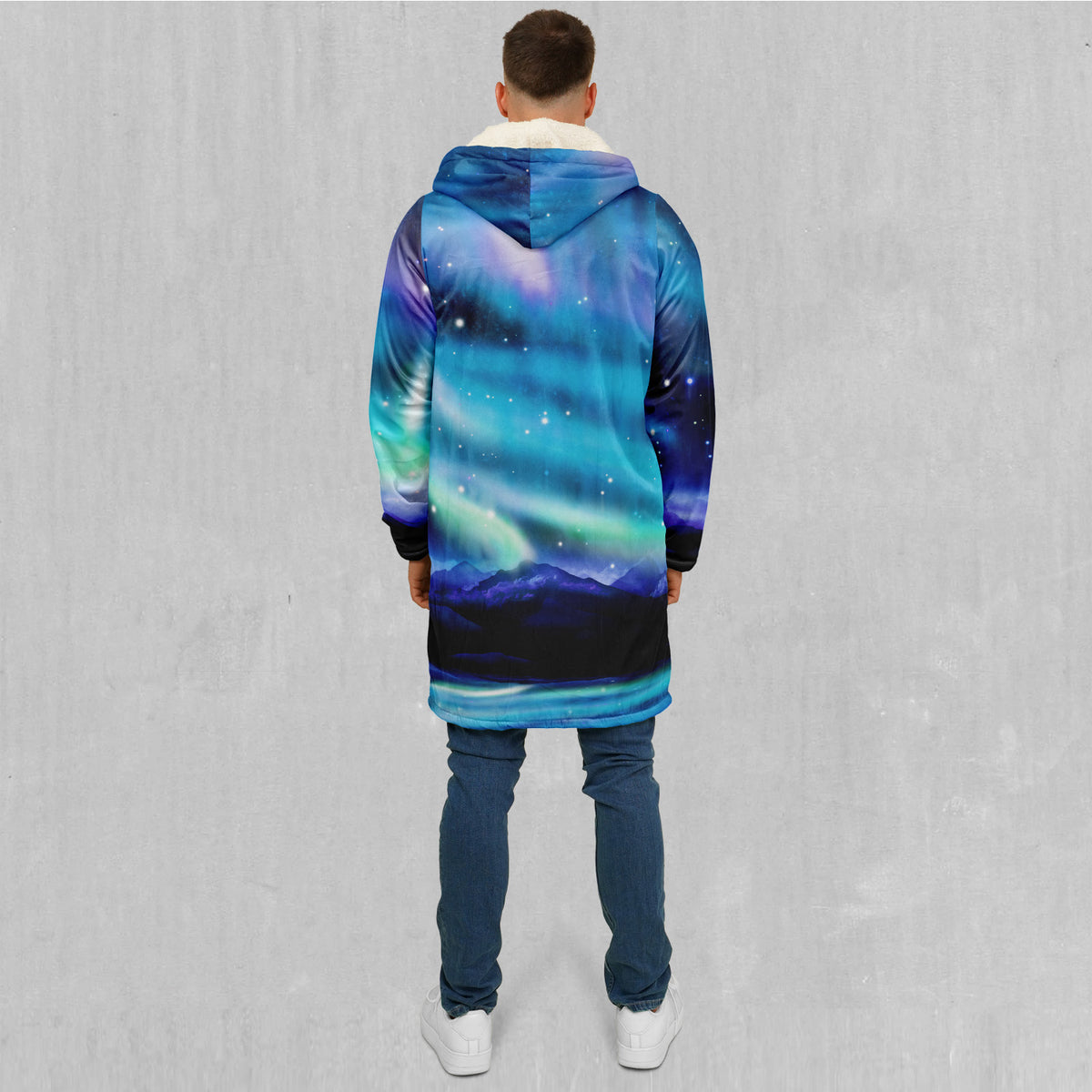 Northern Lights Zip Up Cloak (White Fur)