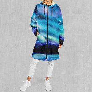 Northern Lights Zip Up Cloak (White Fur)