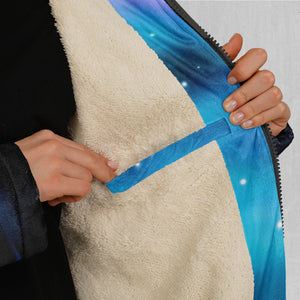 Northern Lights Zip Up Cloak (White Fur)