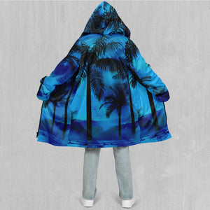 Oceania Coast Zip Up Cloak (Black Fur)