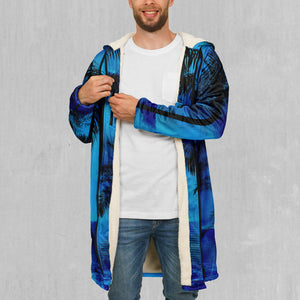 Oceania Coast Zip Up Cloak (White Fur)