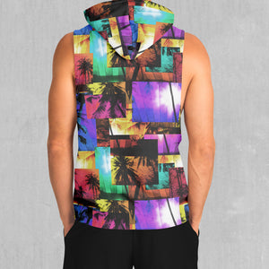 Paradise Collage Sleeveless Hoodie