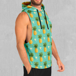 Pineapples Sleeveless Hoodie