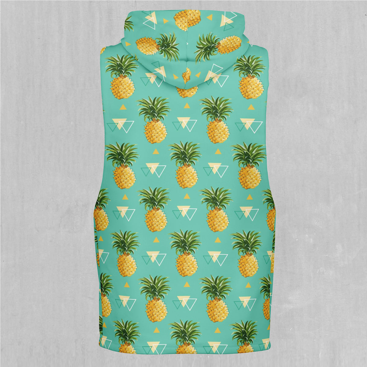 Pineapples Sleeveless Hoodie
