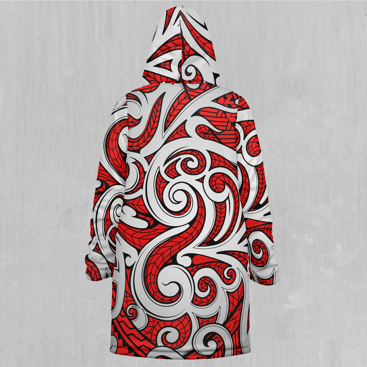 Polynesian Warrior Zip Up Cloak (Black Fur)