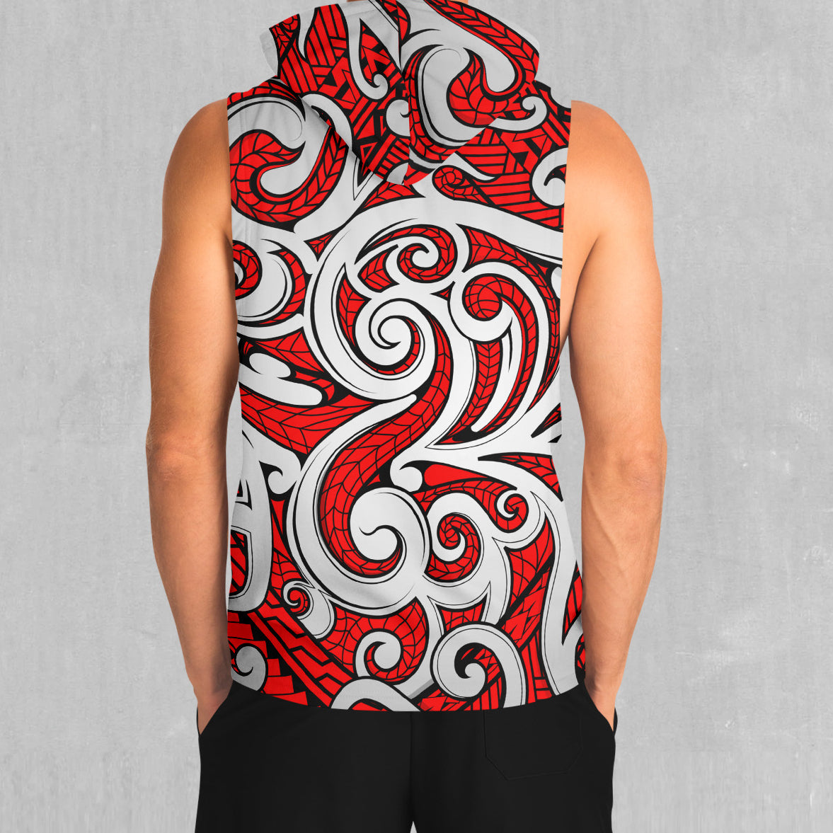 Polynesian Warrior Sleeveless Hoodie