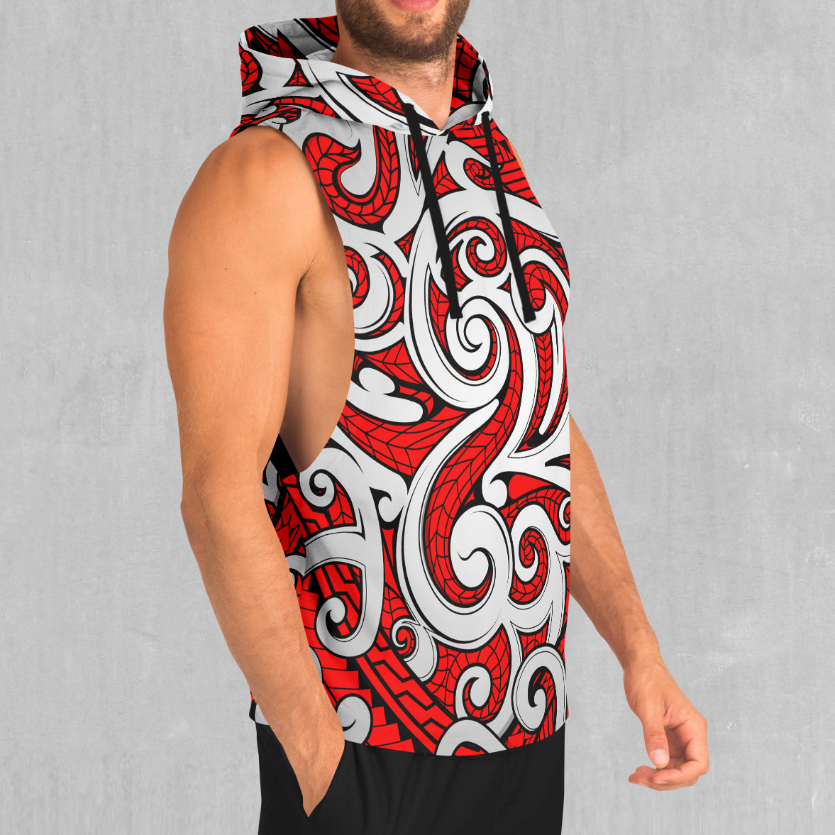 Polynesian Warrior Sleeveless Hoodie