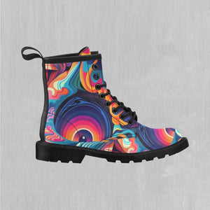 Psychedelic Vortex Women's Lace Up Boots