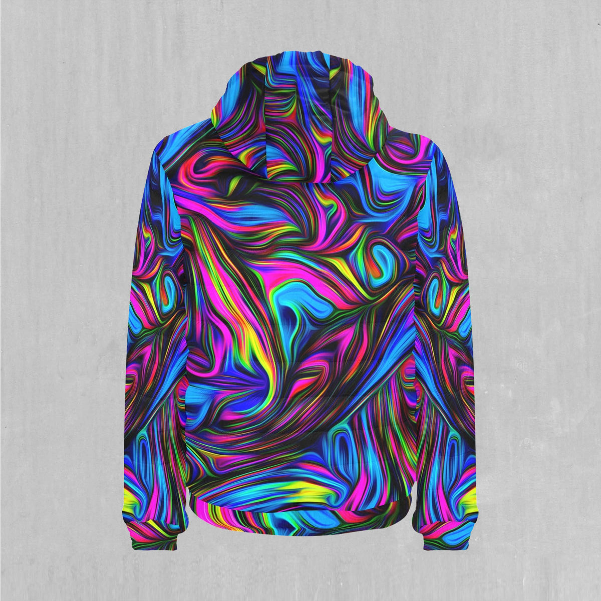 Psychedelic Waves Puffer Jacket