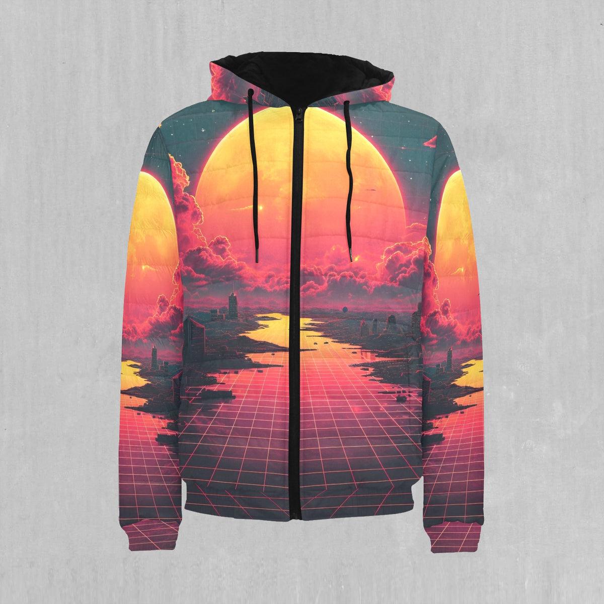 Cyber Skyline Puffer Jacket