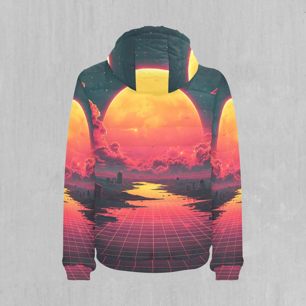 Cyber Skyline Puffer Jacket