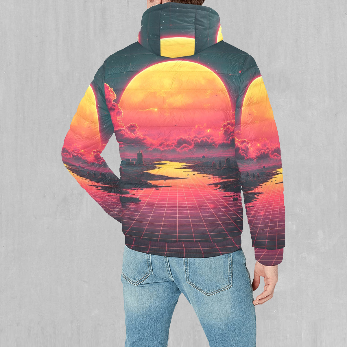 Cyber Skyline Puffer Jacket