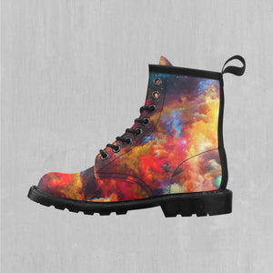 Rainbow Galaxy Women's Lace Up Boots