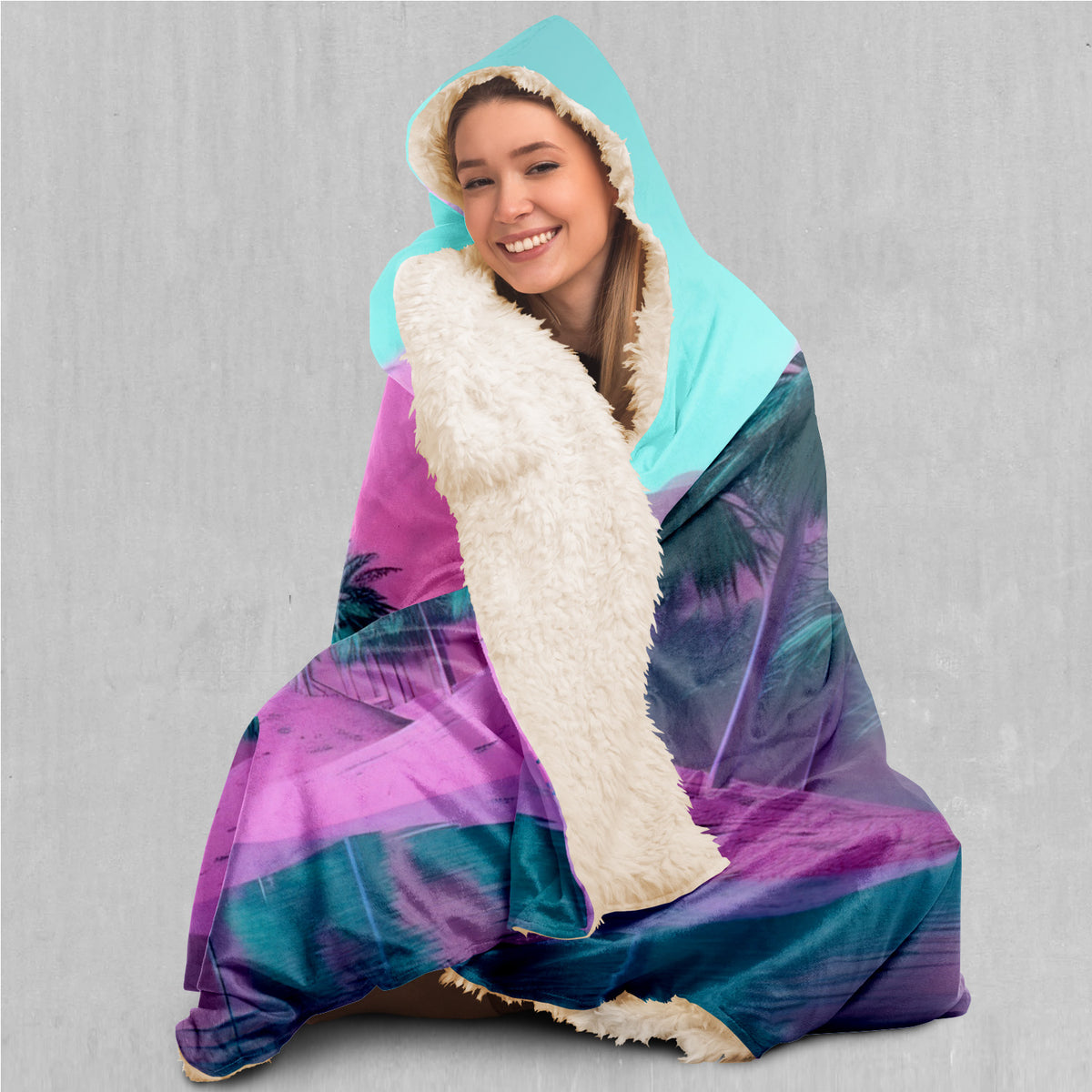 River of Bliss Hooded Blanket