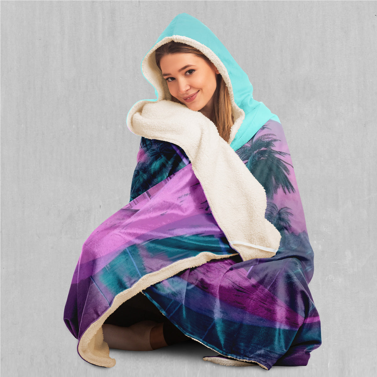 River of Bliss Hooded Blanket