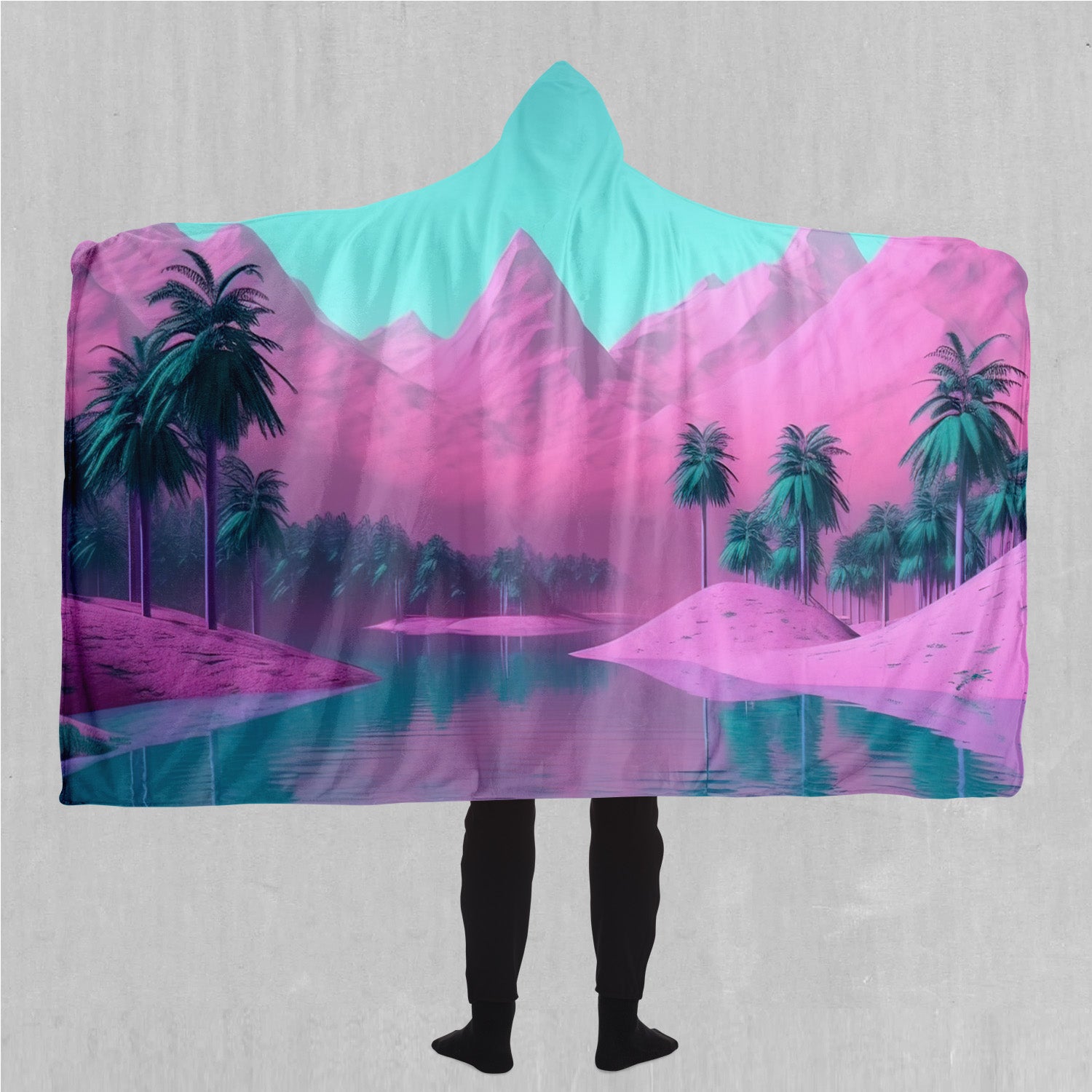 River of Bliss Hooded Blanket