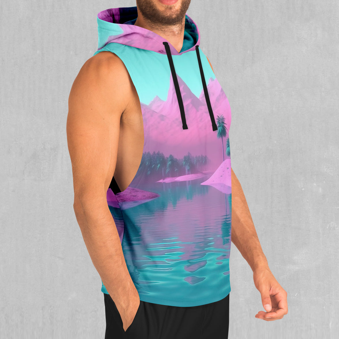River of Bliss Sleeveless Hoodie