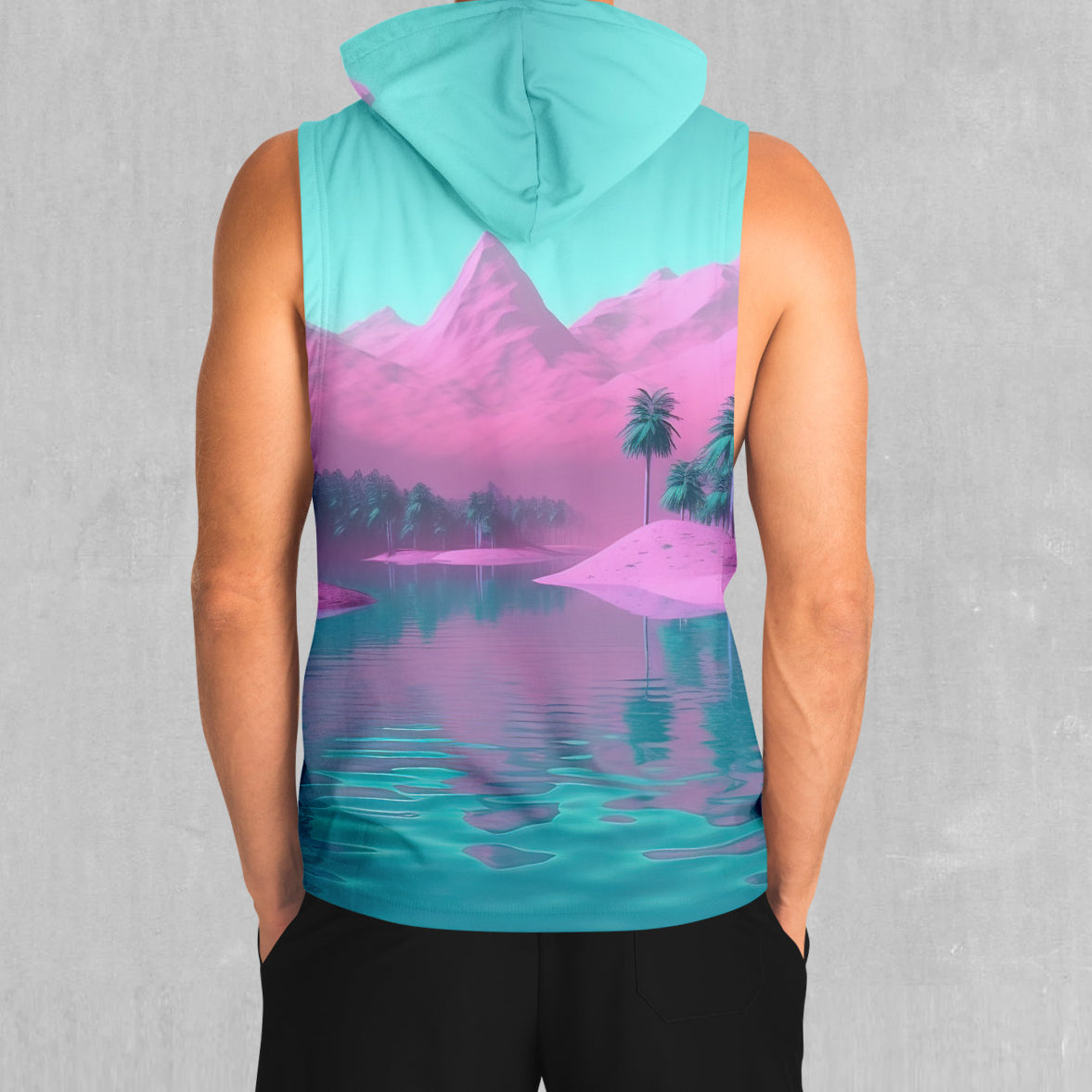 River of Bliss Sleeveless Hoodie