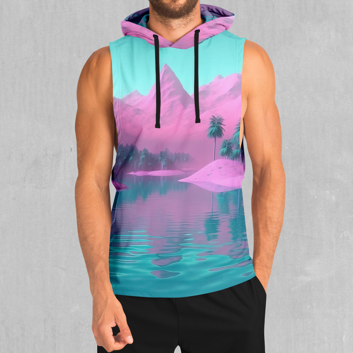 River of Bliss Sleeveless Hoodie