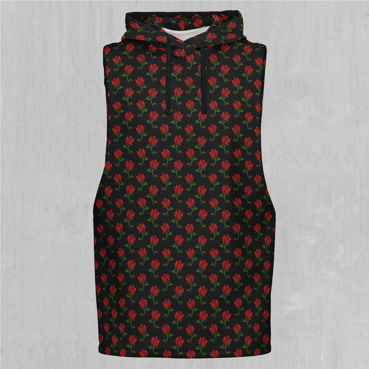 Roses Sleeveless Hoodie