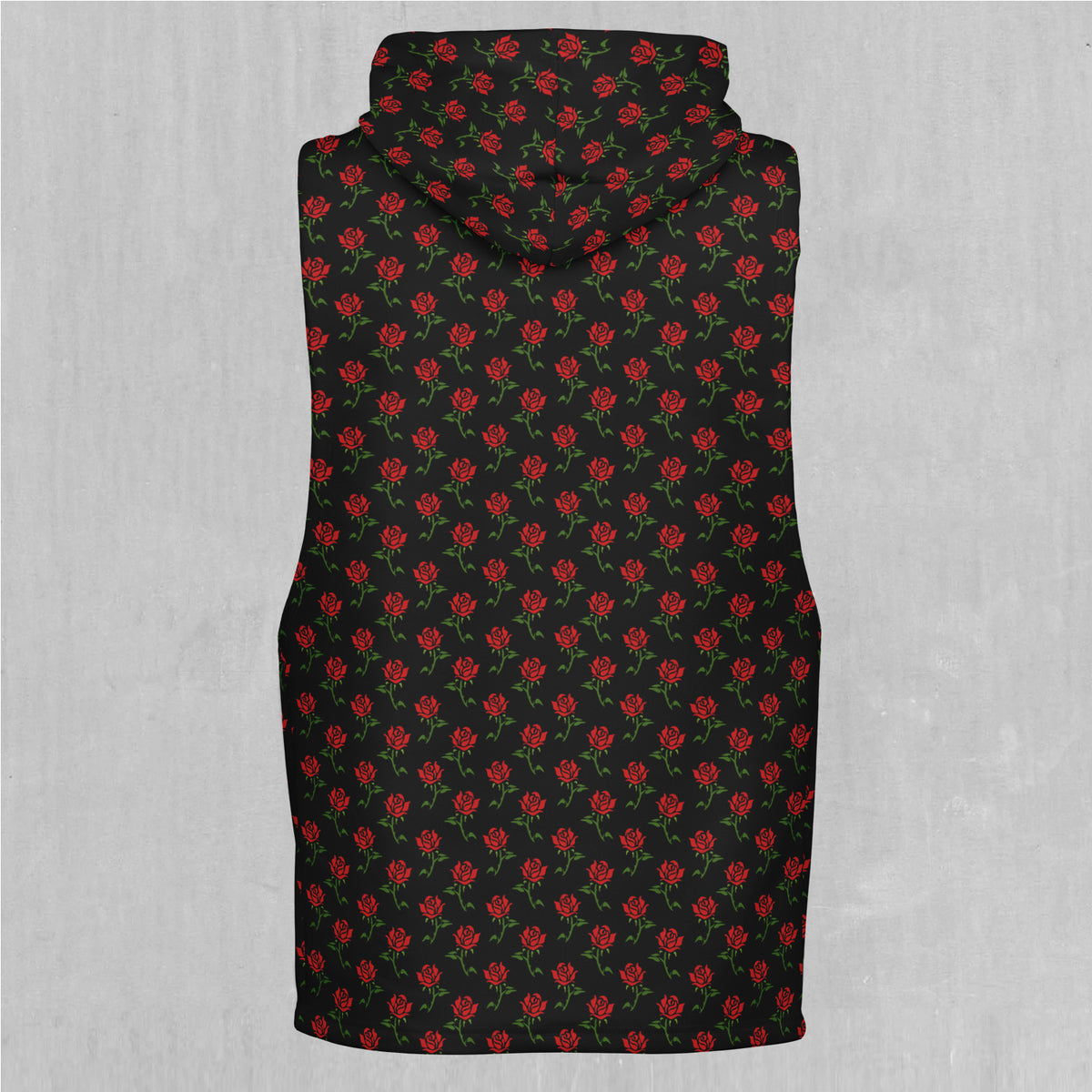 Roses Sleeveless Hoodie