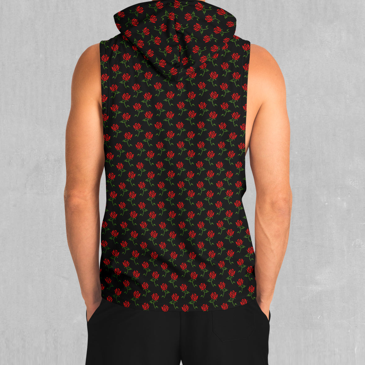 Roses Sleeveless Hoodie