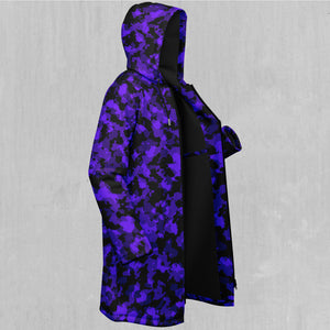 Royalty Purple Camo Zip Up Cloak (Black Fur)