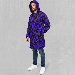 Royalty Purple Camo Zip Up Cloak (Black Fur)