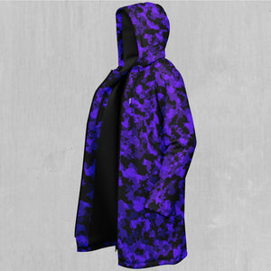 Royalty Purple Camo Zip Up Cloak (Black Fur)