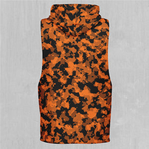 Savage Orange Camo Sleeveless Hoodie