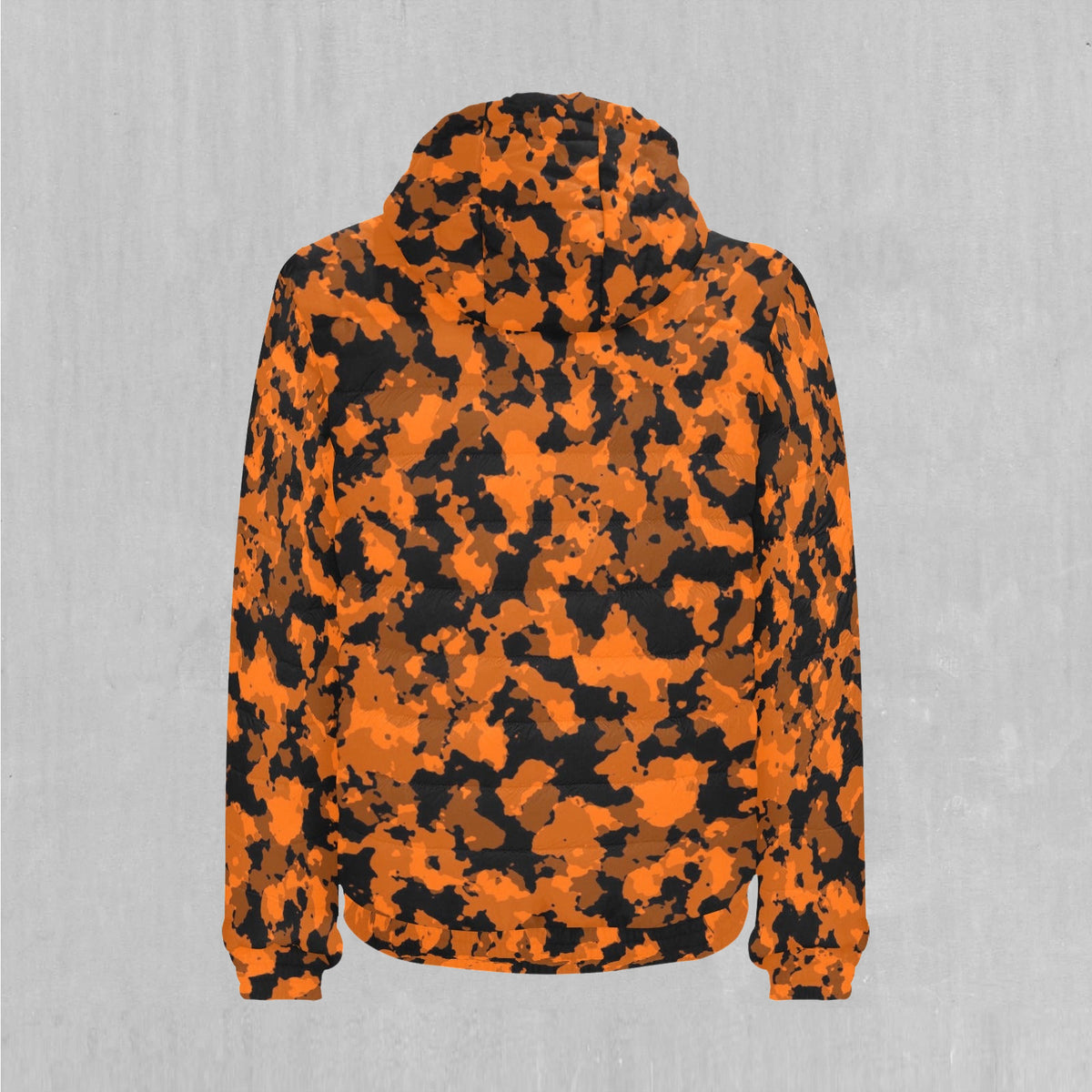 Savage Orange Camo Puffer Jacket