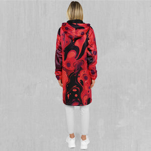 Scarlet Fusion Zip Up Cloak (Black Fur)