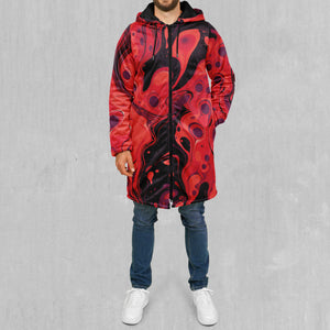 Scarlet Fusion Zip Up Cloak (Black Fur)