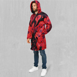 Scarlet Fusion Zip Up Cloak (Black Fur)