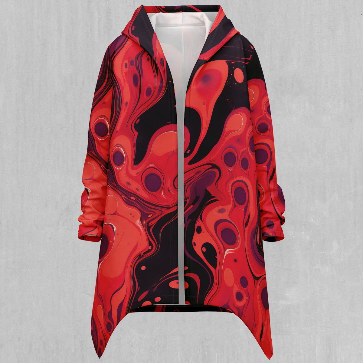 Scarlet Fusion Longline Cloak