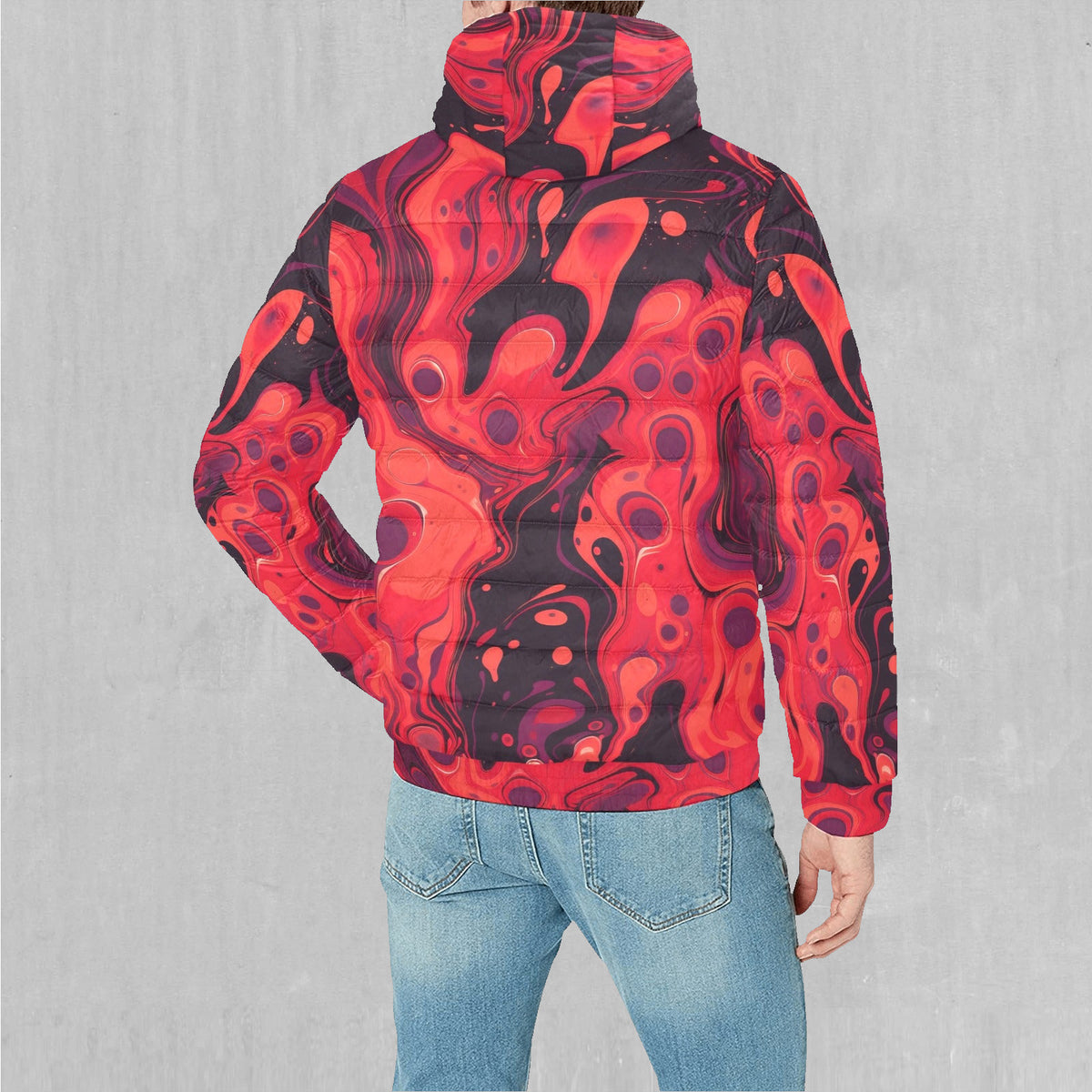 Scarlet Fusion Puffer Jacket