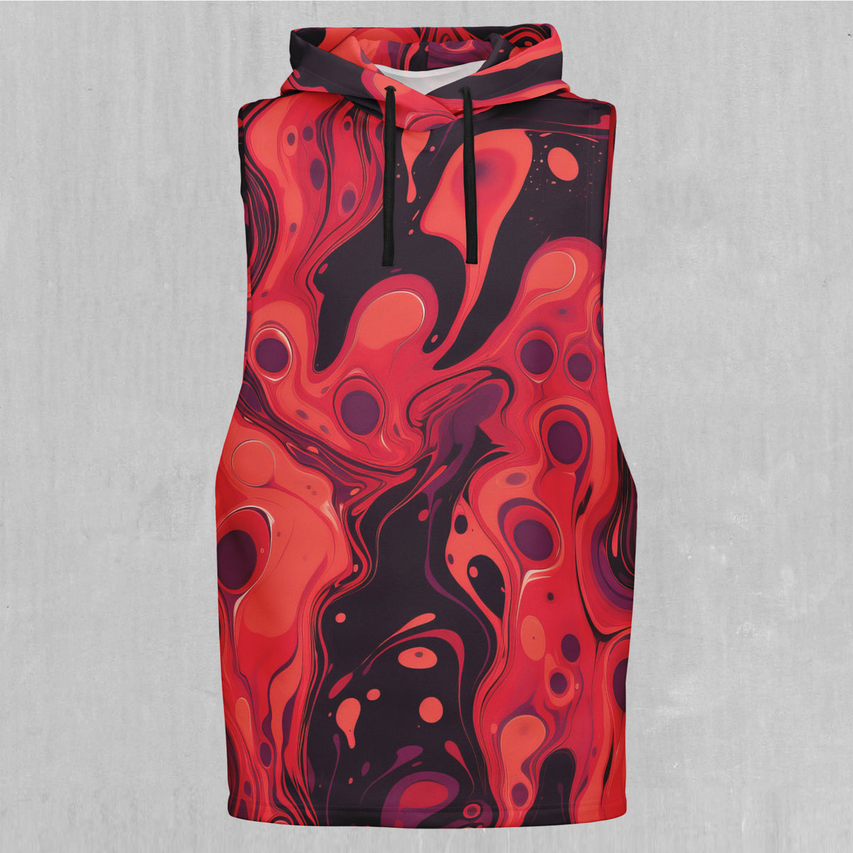 Scarlet Fusion Sleeveless Hoodie
