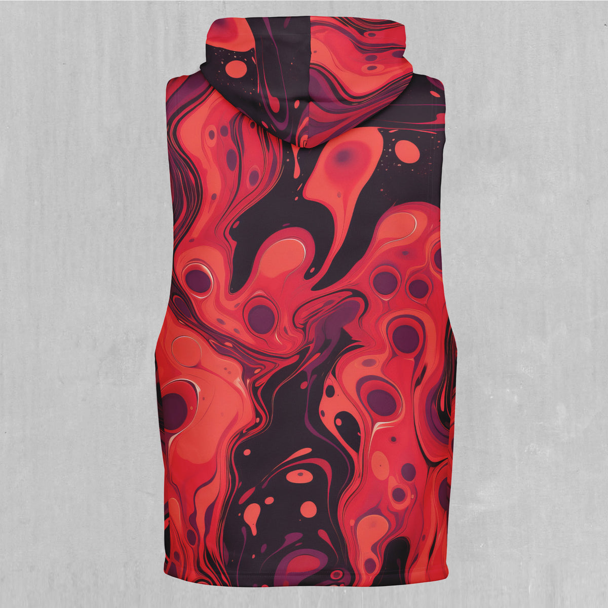 Scarlet Fusion Sleeveless Hoodie
