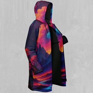 Spectral Heights Zip Up Cloak (Black Fur)