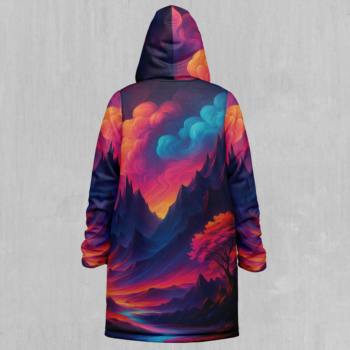 Spectral Heights Zip Up Cloak (White Fur)