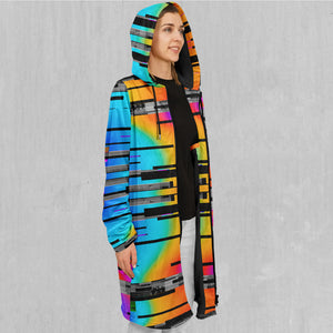 Spectrum Noise Zip Up Cloak (Black Fur)