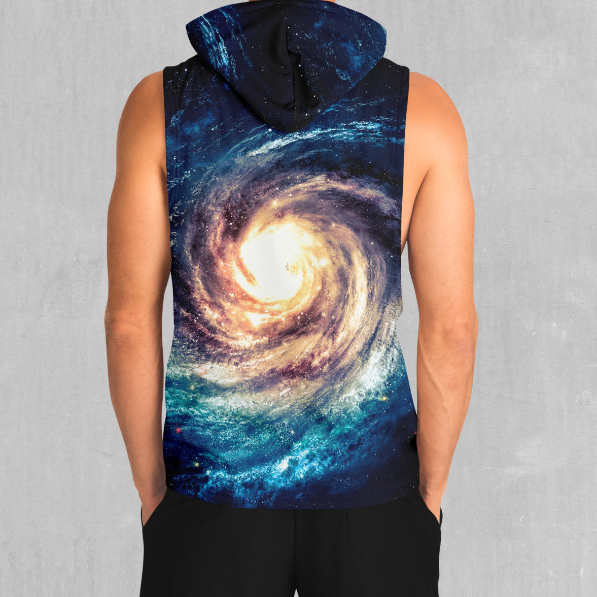 Spiral Galaxy Sleeveless Hoodie