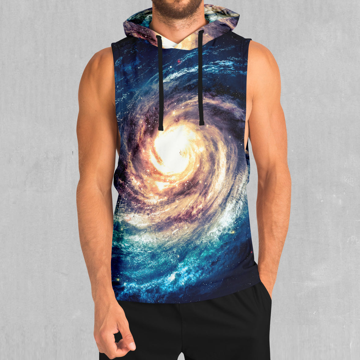 Spiral Galaxy Sleeveless Hoodie